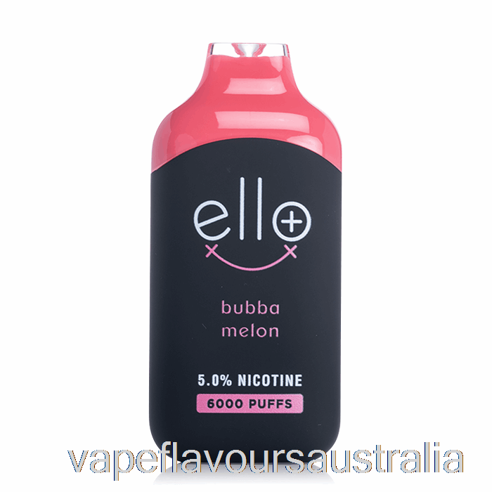 Vape Flavours Australia BLVK ELLO Plus 6000 Disposable BubbaMelon Ice